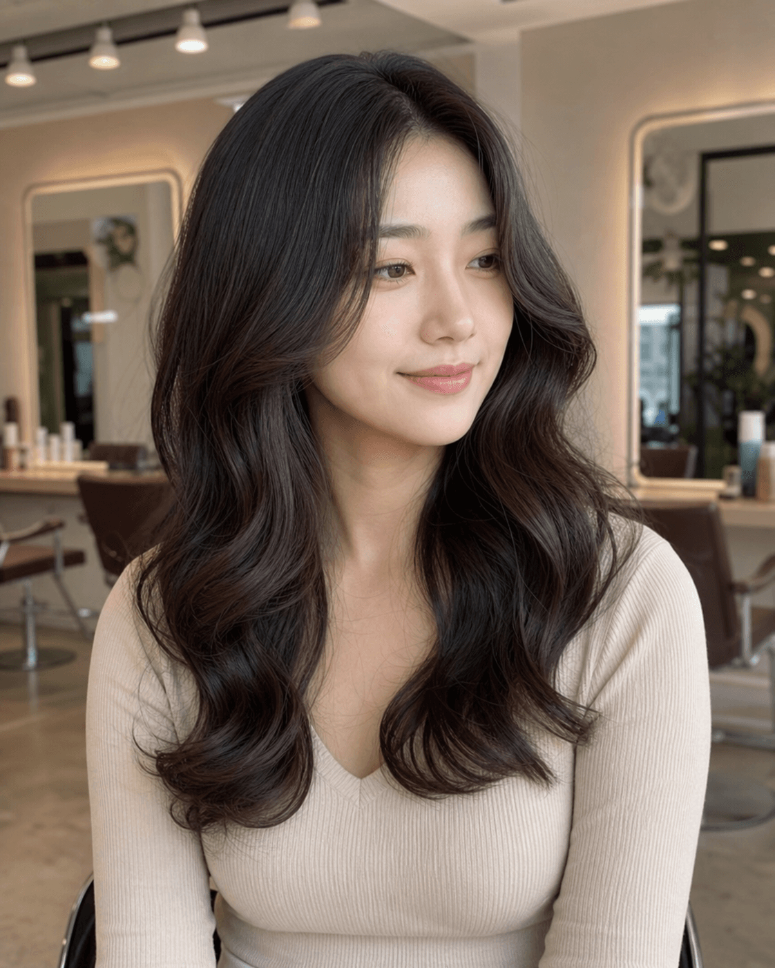 소프트 웨이브 펌 스타일