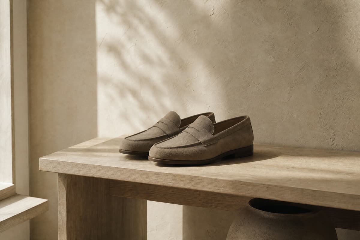 WOOL&WEDGE 스웨이드 로퍼