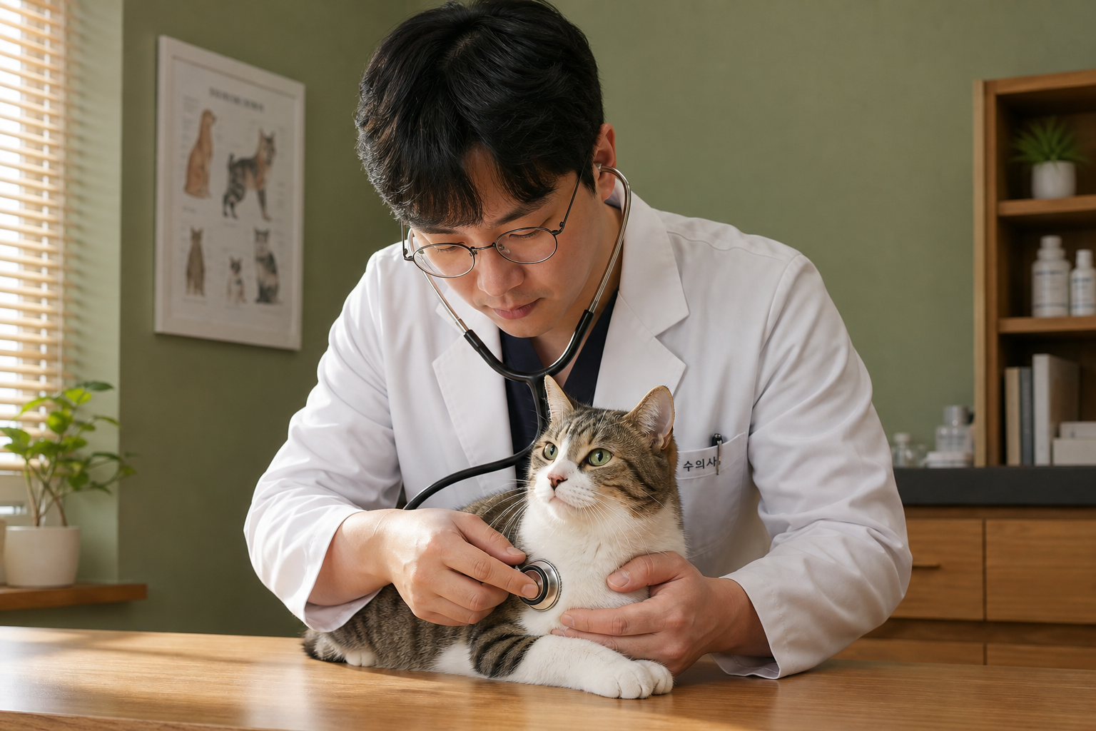 고양이 진료를 위한 차분한 공간